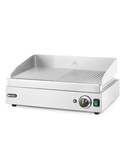 Electric FryTop with Smooth Plate / Ribbed - cm 52.7 x 40.4 x 22.3 h