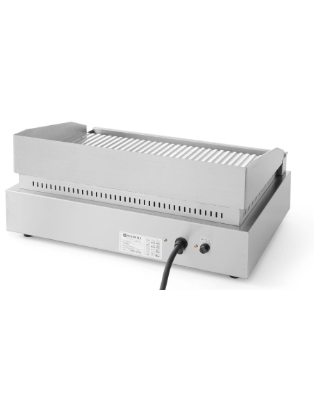 Electric FryTop with Ribbed Plate - cm 52.7 x 40.4 x 22.3 h