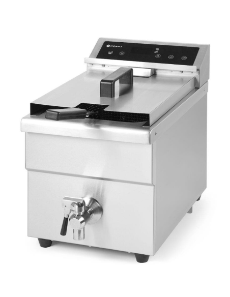 Freidora de inducción con grifo - Capacidad 8 Litros- cm 28.8 x 61.9 x 40.8 h