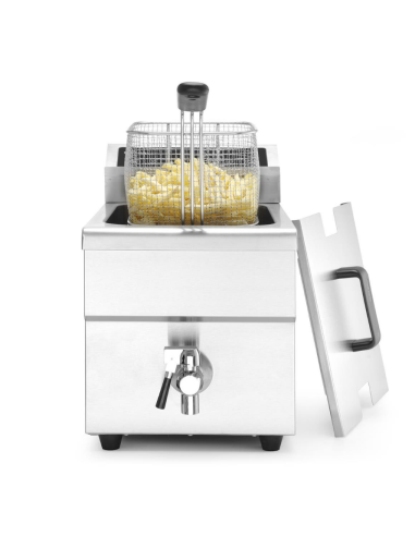 Induction Fryer with Faucet - Capacity 8...