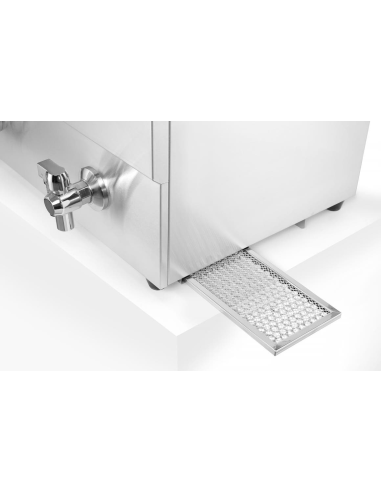 Double Tank Induction Fryer with Faucet -...