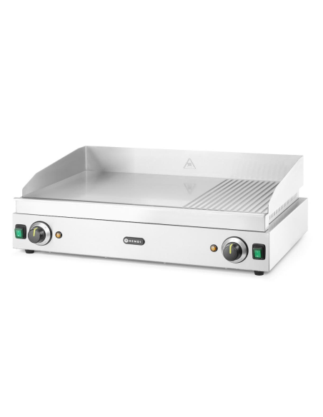 Electric FryTop with Plate 2/3 Smooth and 1/3 Striped - cm 69.7 x 47.4 x 24.1 h