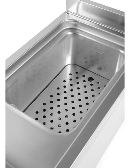 Electric countertop pasta cooker capacity 2 baskets with Faucet - cm 33 x 60 x 38 h