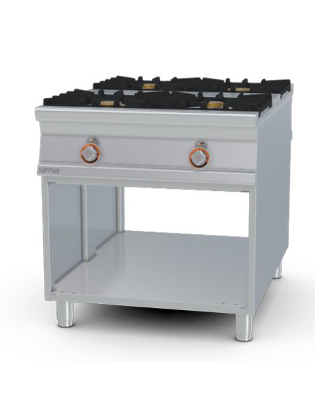 Cucina a gas Passante su Mobile a Giorno - N. 4 fuochi - cm 80 x 110 x 90 h