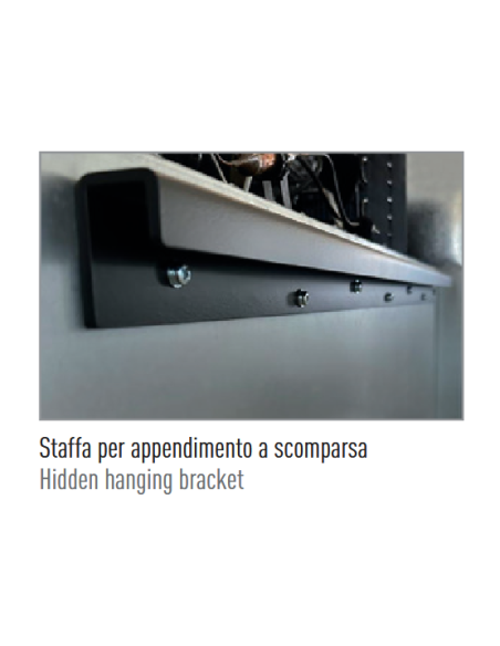 Refrigerated wall cabinet 3 doors - Capacity liters 280 - Cm 135 x 56.5 x 85.2 h