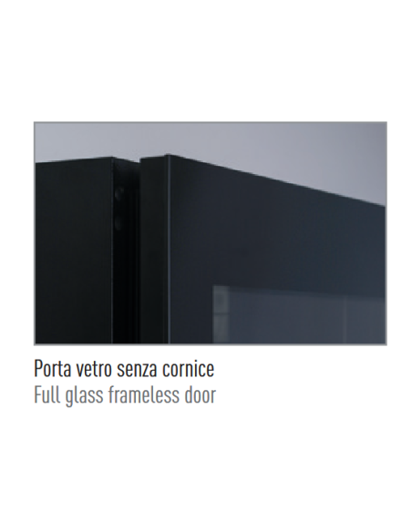 Refrigerated wall cabinet 2 doors - Capacity liters 195 - Cm 90 x 56.5 x 85.2 h