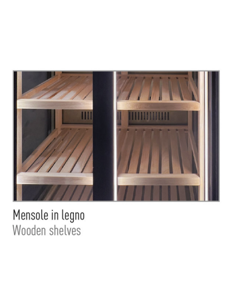 Frigo vini - Temperatura +3°/+20°C - Cm 90 x 58.2 x 230.5 h