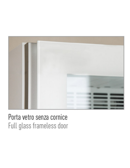 Vetrina refrigerata professionale 274 litri con porta vetro - Cm 60 x 64.9 x 180.1 h