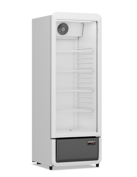 Vetrina refrigerata professionale 240 litri con porta vetro - Cm 54 x 57 x 152.5 h