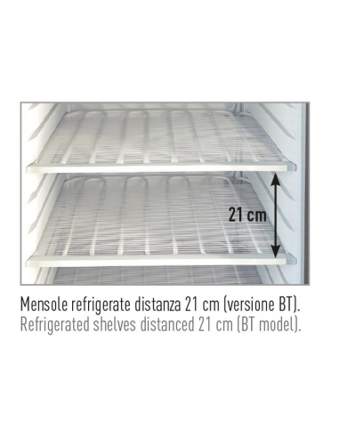 Refrigerated display case with glass door -...