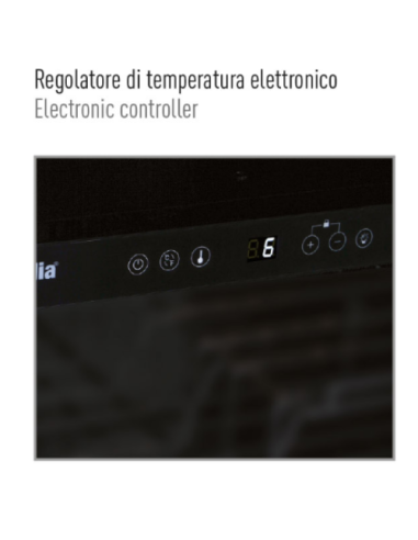 Vetrina refrigerata con porte in vetro – 405 Lt...