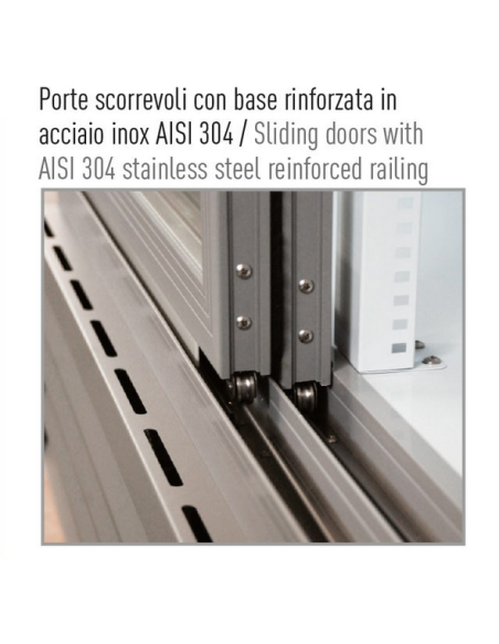 Refrigerated display cabinet with sliding doors – 607 Lt – 0/+10 °C – 94 x 61.5 x 198.3 cm