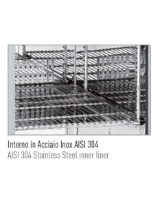 Retrobanco inox con 2 porte - Capacità litri 150 - Cm 90 x 52,6 x 83,5 h 2