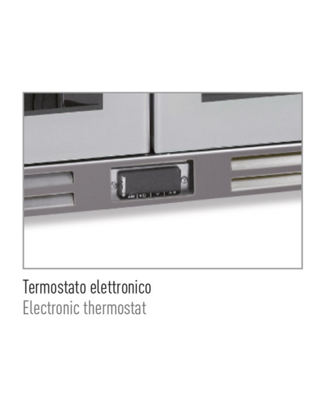 Back counter with 3 doors - Capacity 241 liters - Cm 135 x 52.6 x 83.5 h