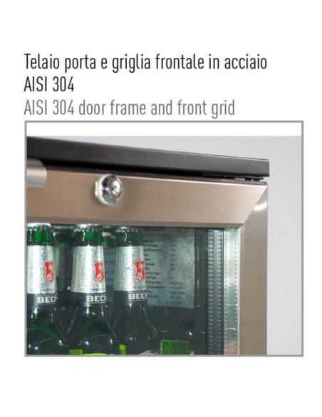 Refrigerated undercounter display 1 door – 136 L capacity – Static – 60 x 53 x 89.6 cm