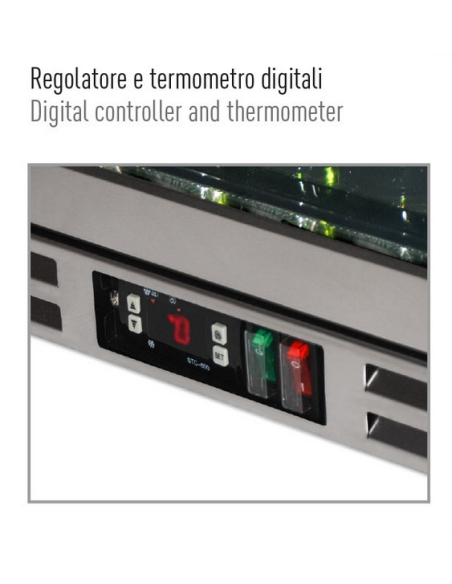 Undercounter refrigerated display 3 doors – Capacity 340 litres – 135 x 53 x 89.6 cm