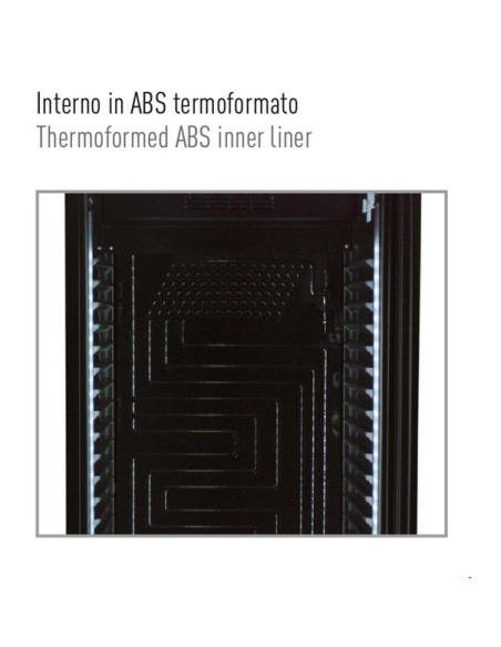 Refrigerated wine display 382 liters in black wood dual temperature – 65.5 x 63.5 x 188 cm