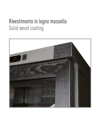 Refrigerated wine display 382 liters in black...