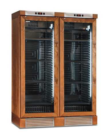 Refrigerated wine display walnut color - 764...