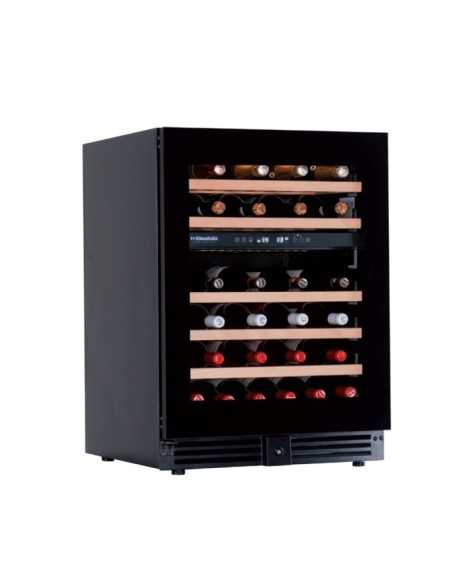 Vitrina refrigerada para vino 148 litros doble temperatura – 46 botellas – 59.5 x 57.3 x 82 cm