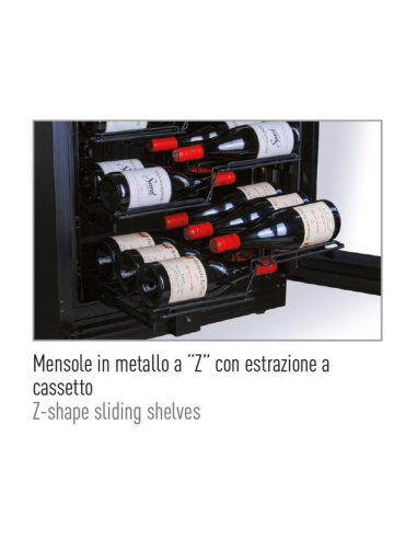 Vitrina refrigerada para vino - Doble...