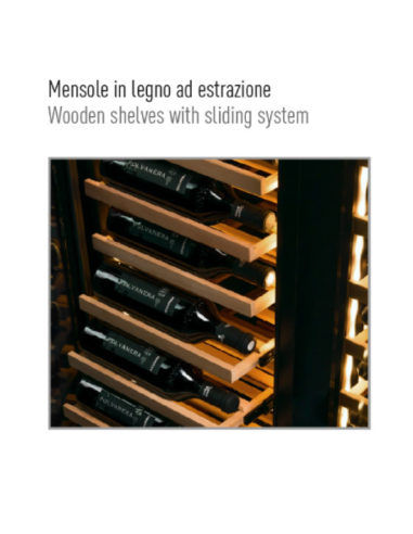 Refrigerated display case for wine -...