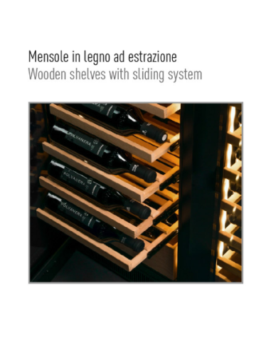 Refrigerated display case for wine -...