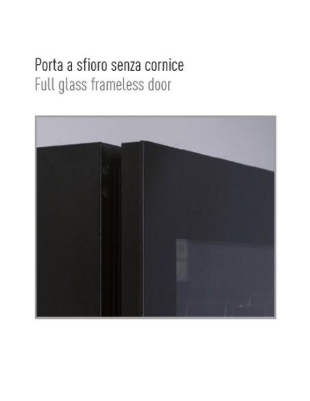 Vetrina refrigerata per vino - Quattro zone di temperatura - cm 121 x 70 x 180.4 h