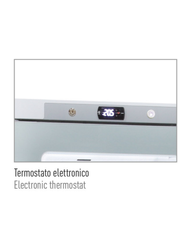 Freezer cabinet with glass door - 400 Lt -...