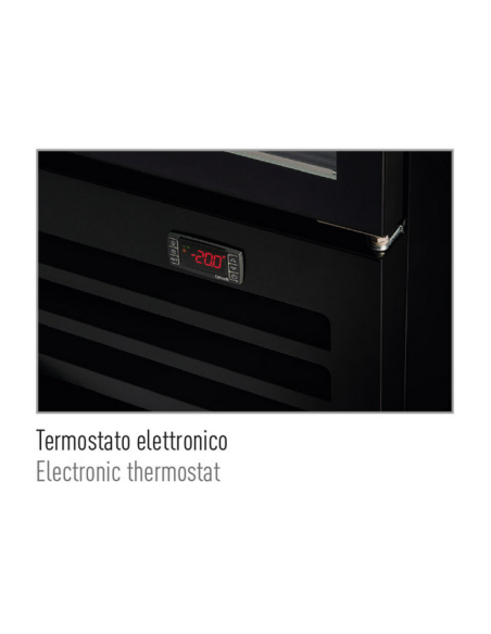 Pastry Freezer Display with 3 Glass Sides - 396 Lt - Temperature -23 / -18°C