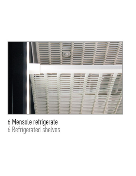 Pastry Freezer Display with 3 Glass Sides - 396 Lt - Temperature -23 / -18°C