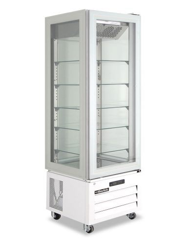 4-sided glass ventilated pastry display case -...