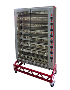Electric vertical rotisserie - N. 48 chickens - N. 8-spit... 2