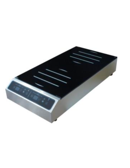 induction hob with 2 cooking zones - Inductive zones ø cm 21