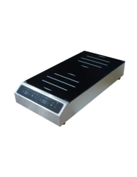 Placa de inducción con 2 zonas de cocción - Zonas de inducción ø cm 21 - Energía 2 x 2500W