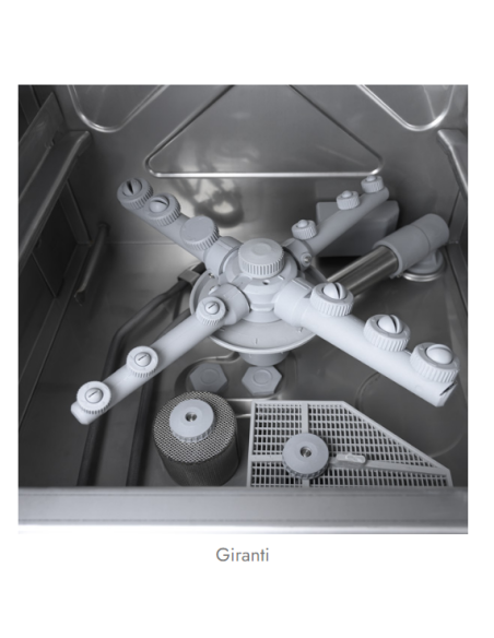 Glass Washer - 40x40 square basket washer - without Drain Pump - Dimensions cm 47.5 x 50.5 x 72 h