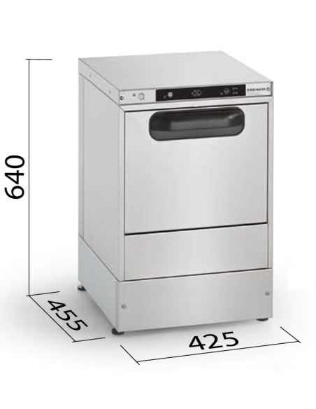 35x35 square basket washer - without Drain Pump - Dimensions cm 42.5 x 45.5 x 64 h