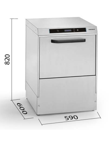 50x50 square basket dishwasher with Drain Pump...