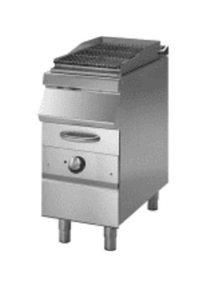 Parrilla eléctrica de agua - Apta para carne y pescado - Energía kW 6 - Cm 40 x 70 x 85 h