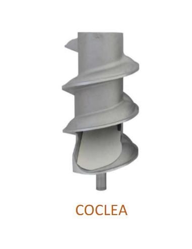 Arrotondatrice con Coclea in Alluminio -...