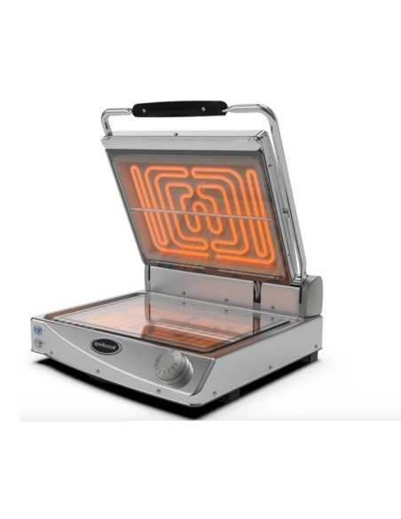 Piastra vetroceramica con piano liscio e coperchio liscio - Manuale - Cm 48.1 x 45.7 x 18.2 h