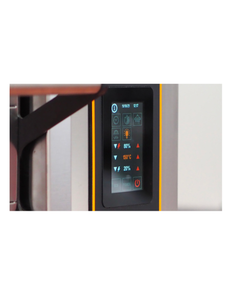 Horno eléctrico para pizzas - Capacidad 4 pizzas - Dimensiones cámara cm 72 x 72 x 14 h