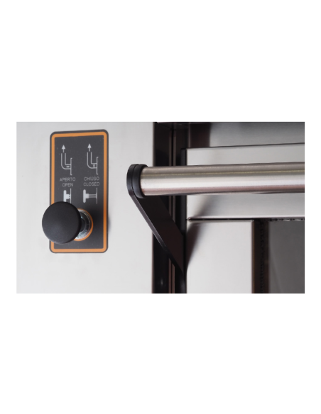 Forno pizza elettrico - Capacità 4 pizze - Dimensioni camera cm 72 x 72 x 14 h