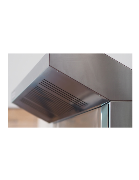 -Campana de condensación de acero inoxidable para horno de 4 pizzas