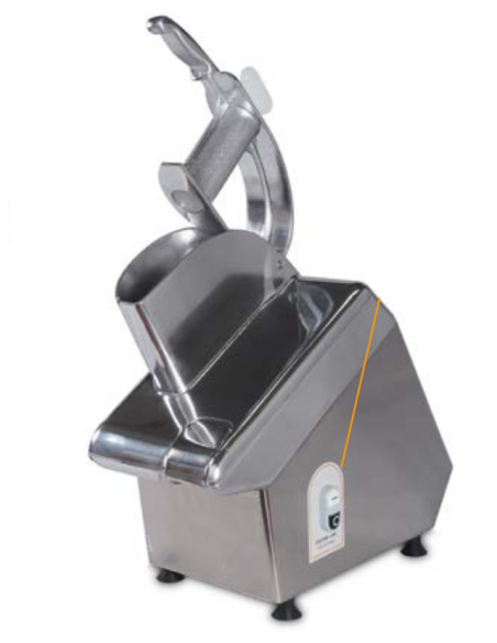 Cortadora de verduras - Rendimiento 200kg/h - Con tres discos - Monofásico - cm 26.1 x 60.4 x 52.2 h