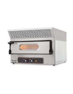 Horno eléctrico para pizzas con campana - N. 2 pizzas - Habitación cm 61 x 52 x 11 h