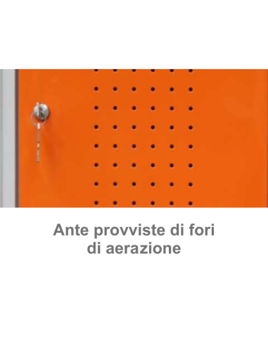 Armadio spogliatoio con 3 ante - Struttura in...