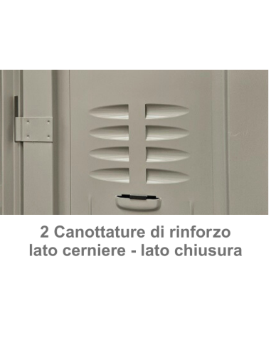 Taquilla con 4 compartimentos - cm 35 x 50 x 180 h