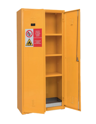 Hazardous substance cabinet - 3 adjustable...