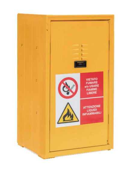 Armario para sustancias peligrosas - 1 estante regulable - cm 60 x 40 x 80 h